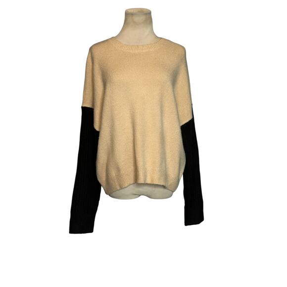Lulus beige black long sleeves sweater size small - Picture 8 of 13
